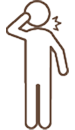首が痛いイラスト